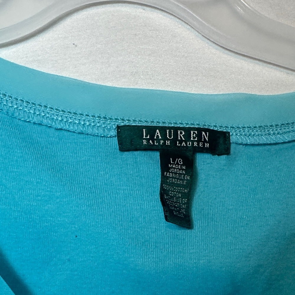 Ralph Lauren Turquoise Tank Top - Picture 2 of 4